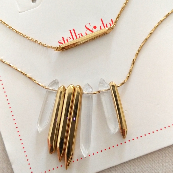 NWT Stella & Dot Rebel Cluster Necklace 3 ways - Picture 6 of 8